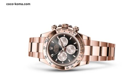 Rose Gold Black Strap Rolex Celeb